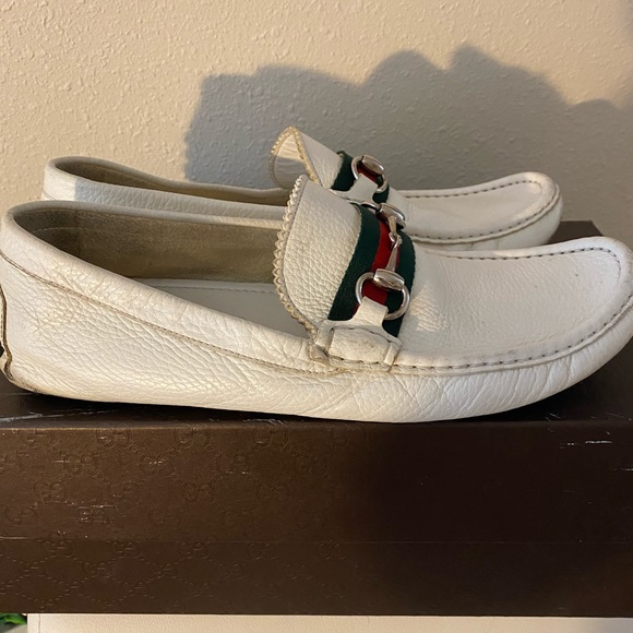 Gucci Mens Shoes white RUBBER Urban Metal ,size 9 - Picture 6 of 9